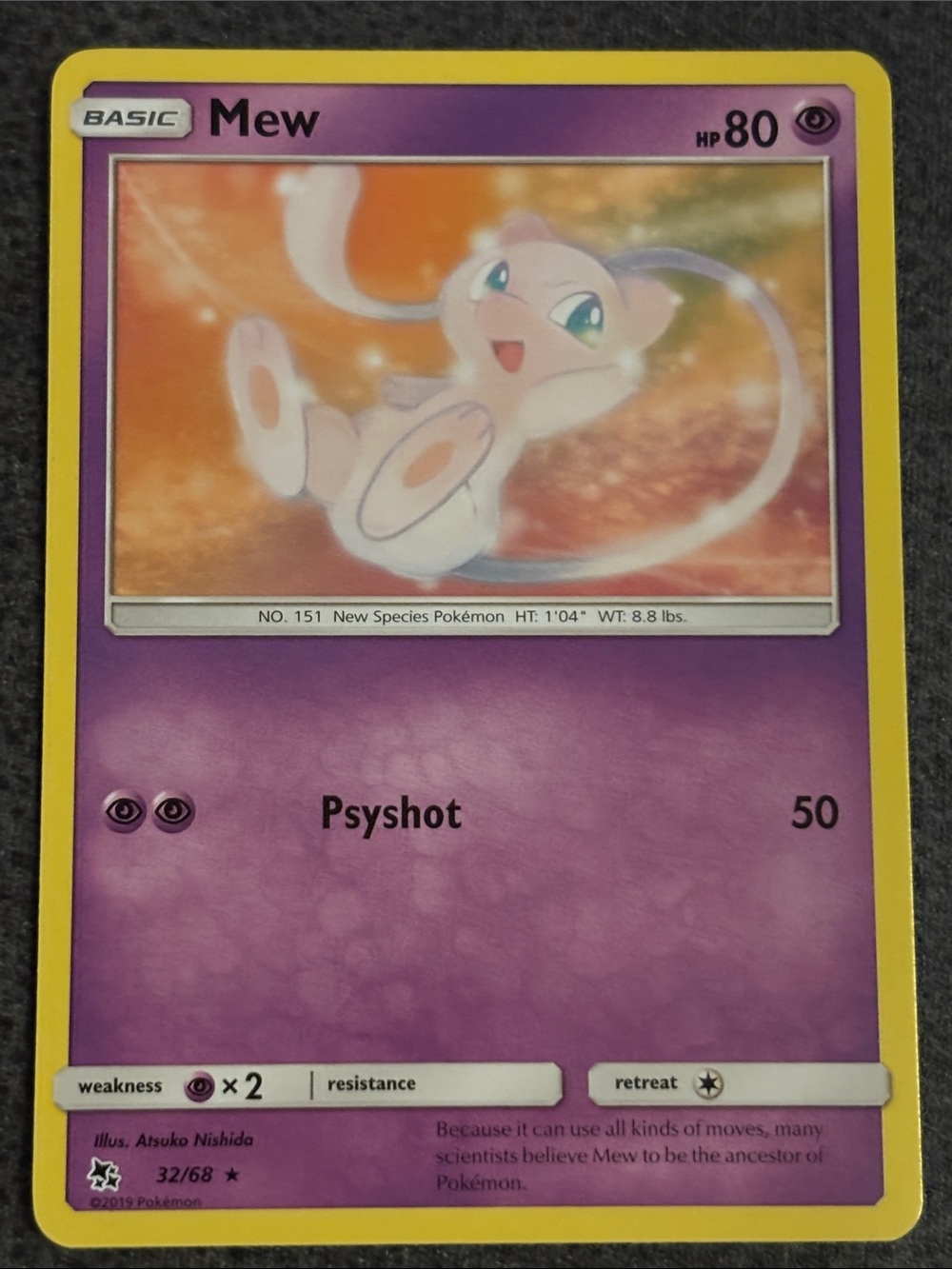 Adorable Mew 2020 Battle Academy Pokémon Card